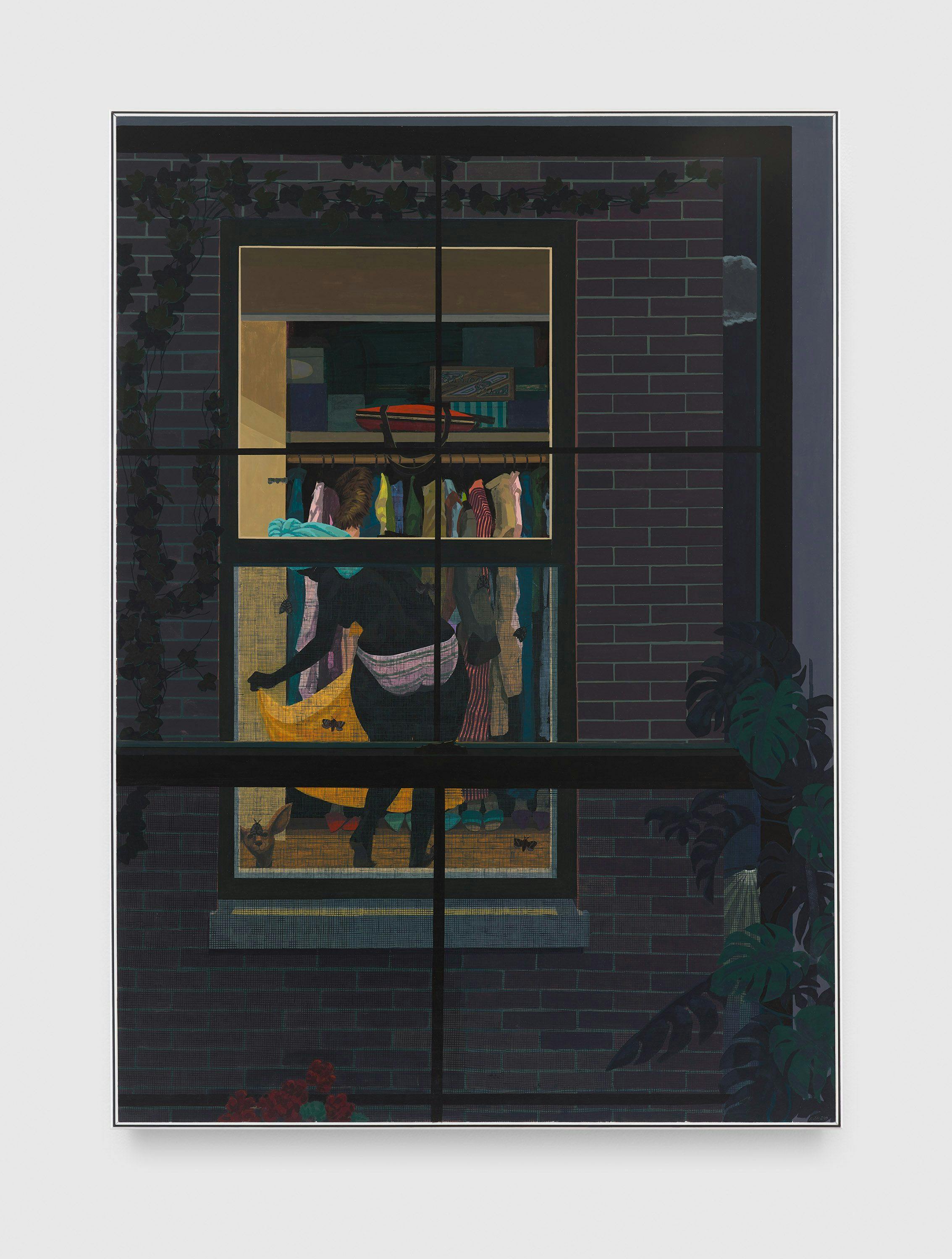 An untitled painting by Kerry James Marshall, dated 2018.
